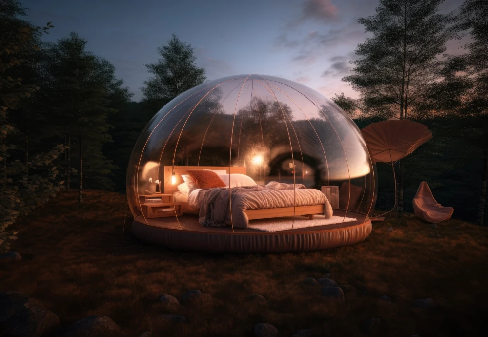 romantic bubble tent