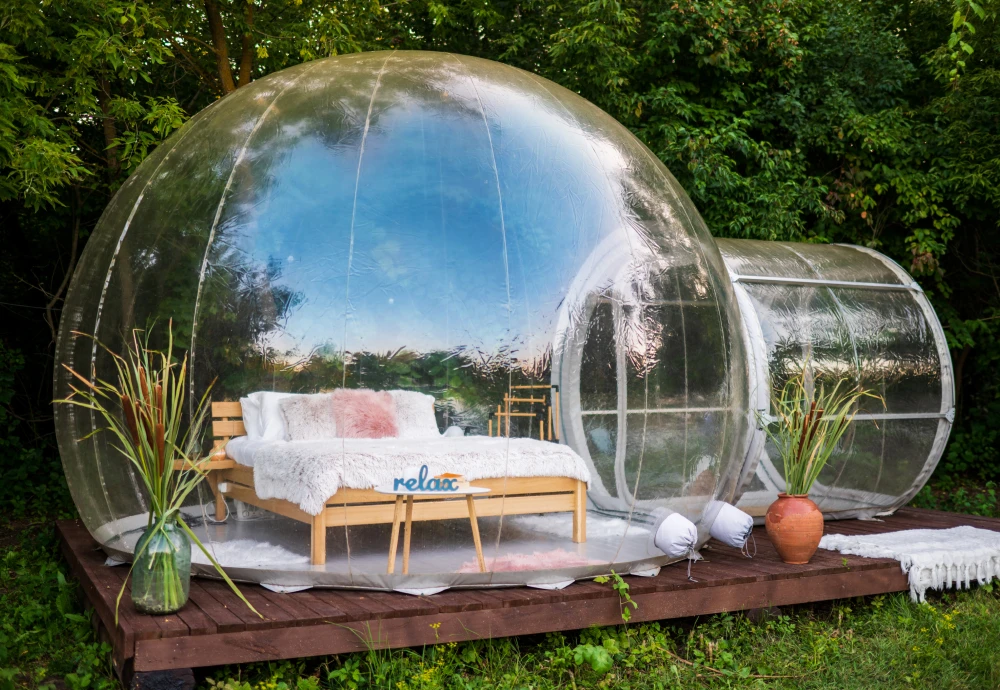 romantic bubble tent